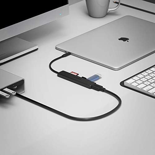 Sabrent Multi Port USB Type C Hub พร้อม 4K HDMI | การส่งมอบพลังงาน 1 พอร์ต USB 3.0 | 1 พอร์ต USB 2.0 | เครื่องอ่านการ์ด